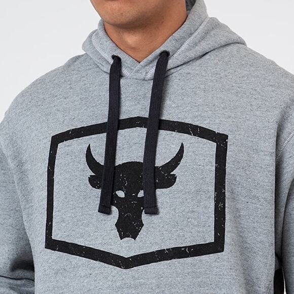 UNDER ARMOUR Project Rock Warm Up Hoodie Men's Sz. Small - Picture 2 of 14